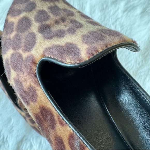 Nine West Haydyn Calf Hair Leopard Loafer Flats 7M - Picture 10 of 12